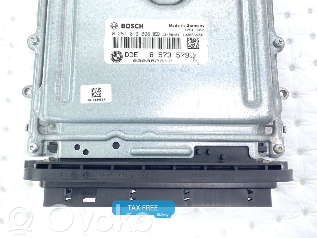 BMW 5 F10 F11 Komputer / Sterownik ECU i komplet kluczy 