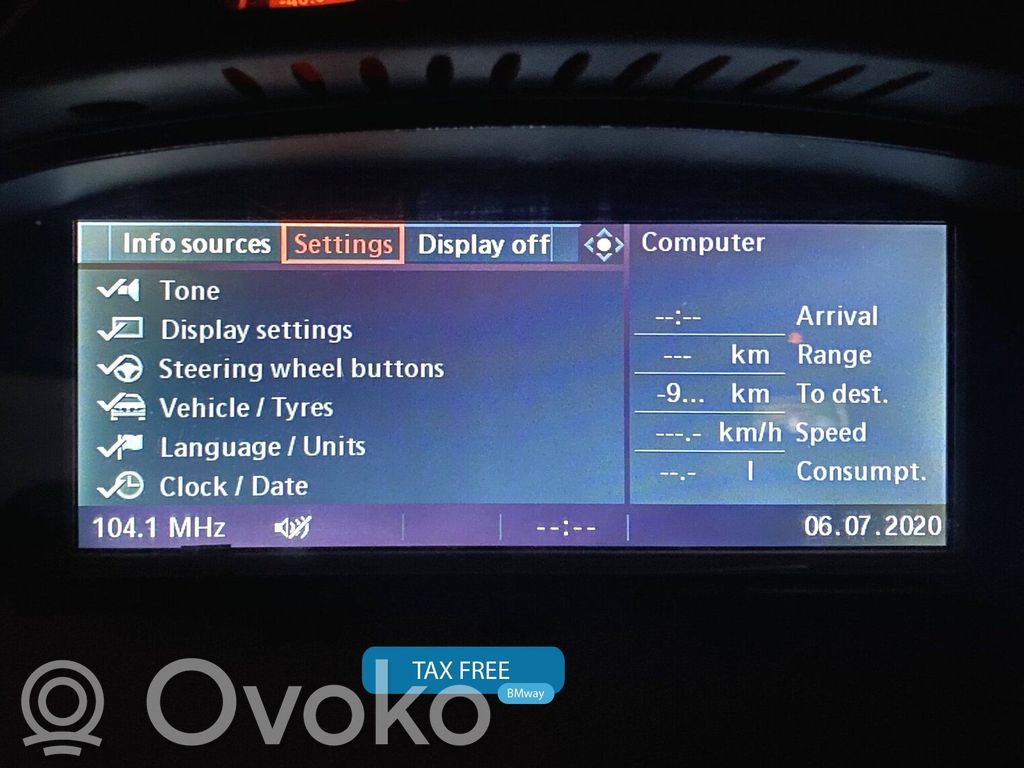 BMW 5 E60 E61 Screen/display/small screen 