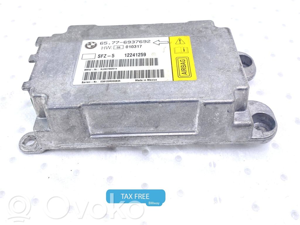 Module de contrôle airbag   6976464,65776937692,65776976464,6935848,6936026,6937692,6939287,6940294,6941018,6946113,6952994,6963023