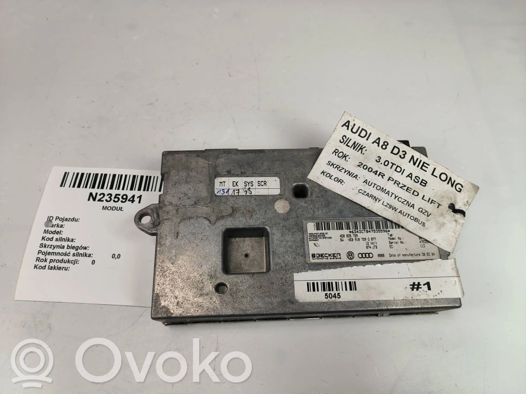 MMI control unit   4E0035729,4F0910729G