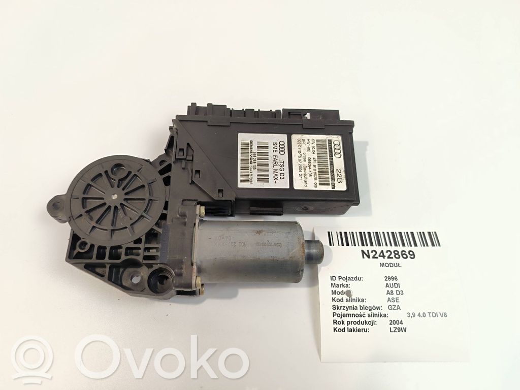 Front door window regulator motor   4E2959802B,998094105,998268105