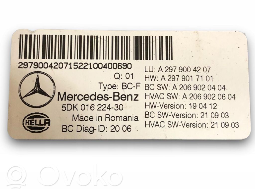 Mercedes-Benz EQS V297 Modul confort 
