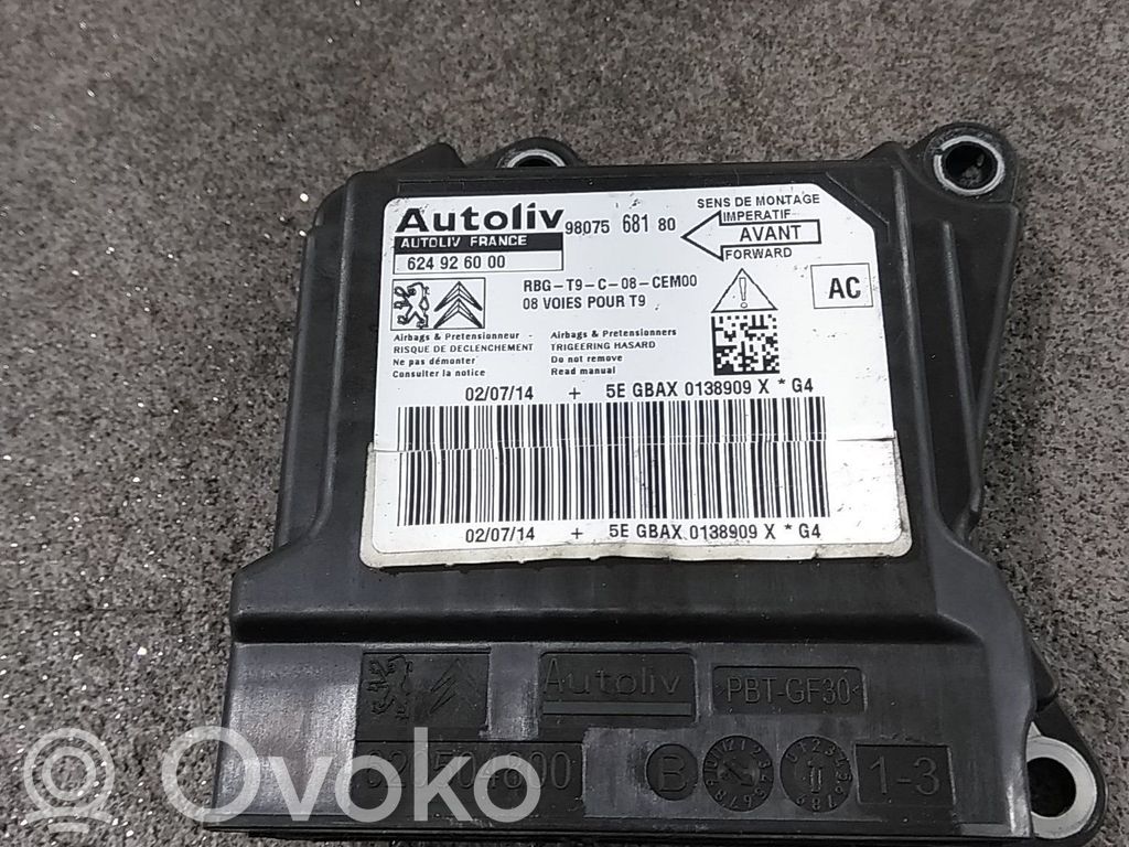 Peugeot 308 Unitate/modul de comandă airbaguri