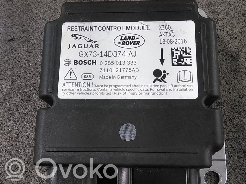 Jaguar XE Unitate/modul de comandă airbaguri 