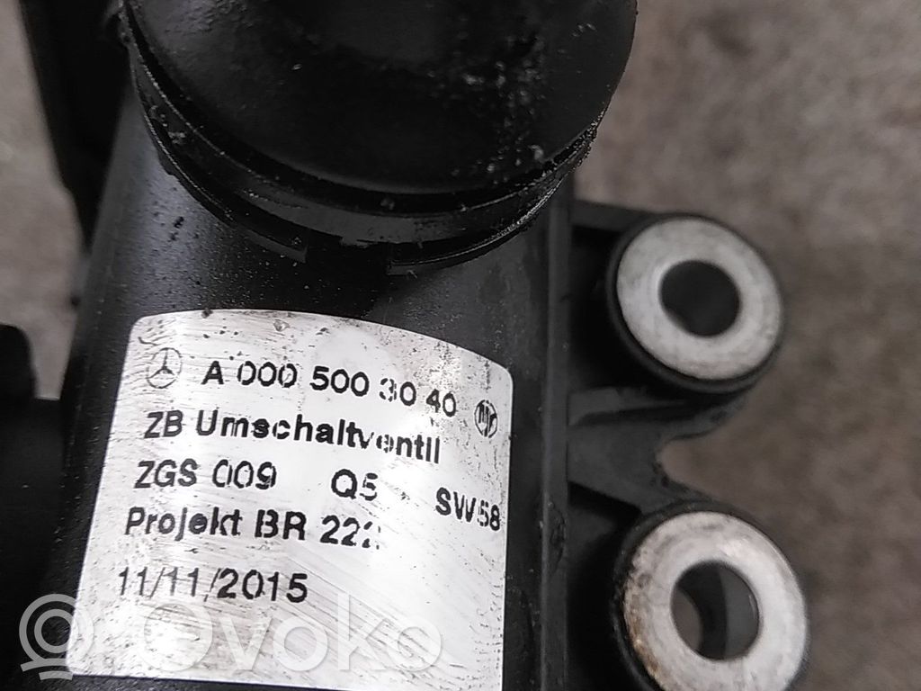 Mercedes-Benz C W205 Valvola di regolazione del liquido di raffreddamento e del riscaldatore