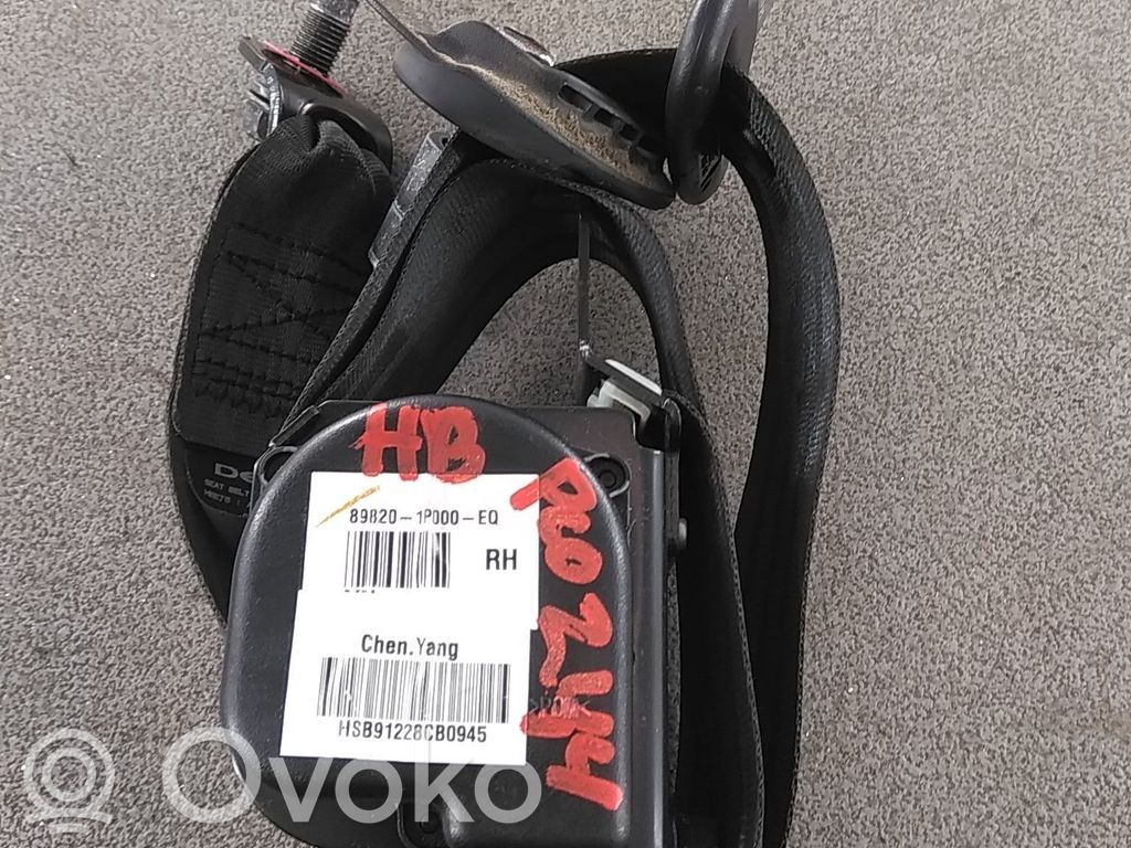 KIA Venga Cinturón trasero 