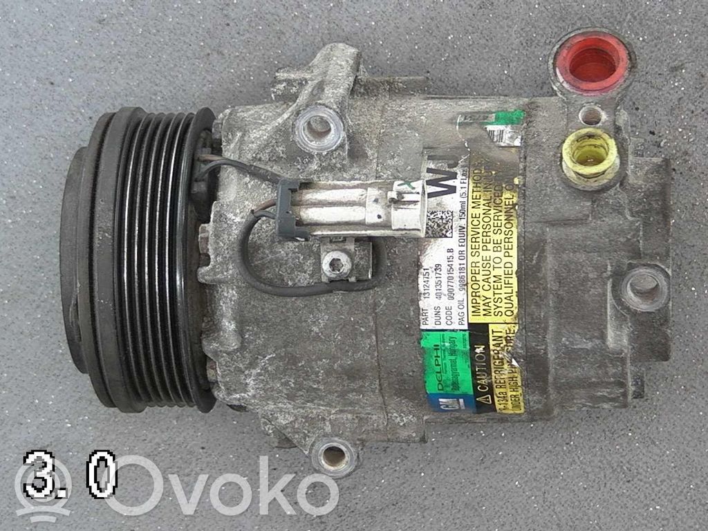 Kompresor / Sprężarka klimatyzacji A/C   13124751,13124751,510422,13322148,93168630,93169376,95515264,95517235,95521427