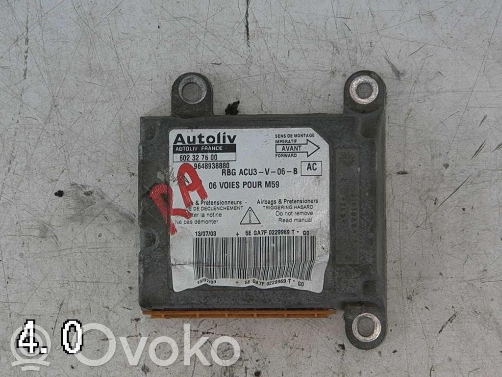 Peugeot Partner Airbag control unit/module 