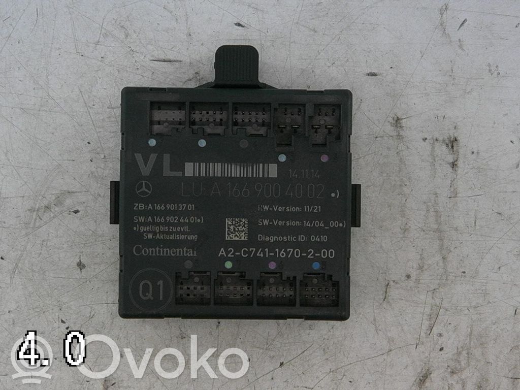 Mercedes-Benz A W176 Comfort/convenience module 