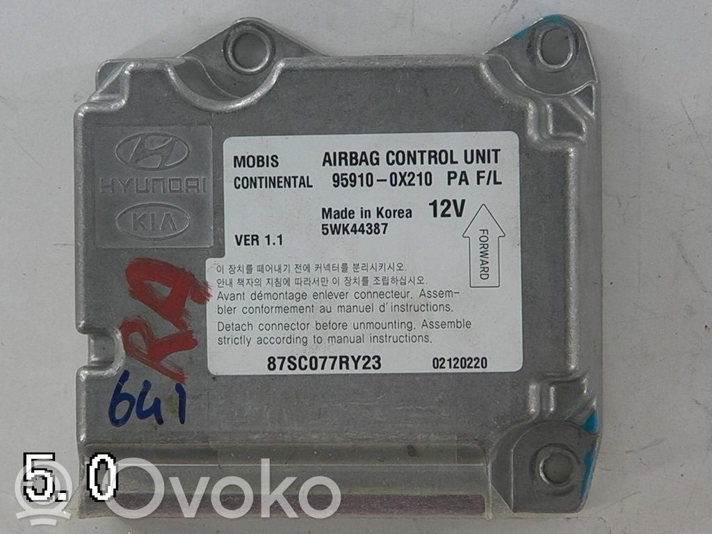 Centralina/modulo airbag   959100X210