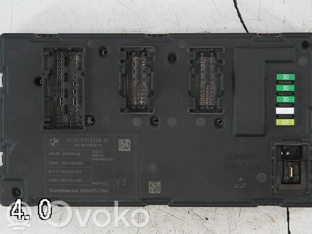 BMW 3 F30 F35 F31 Inne komputery / moduły / sterowniki 