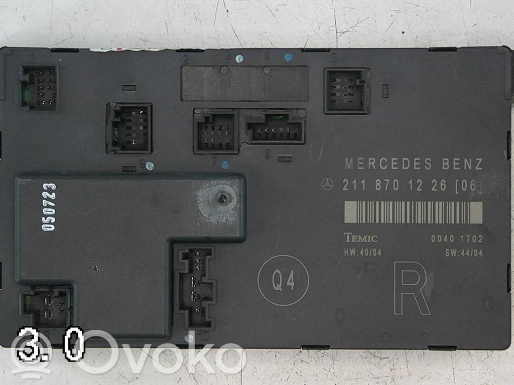 Mercedes-Benz E W211 Comfort/convenience module 