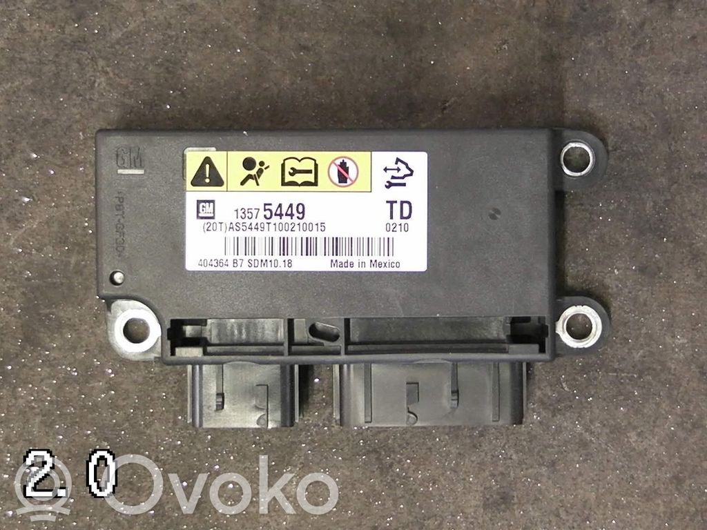 Opel Insignia A Airbag control unit/module 