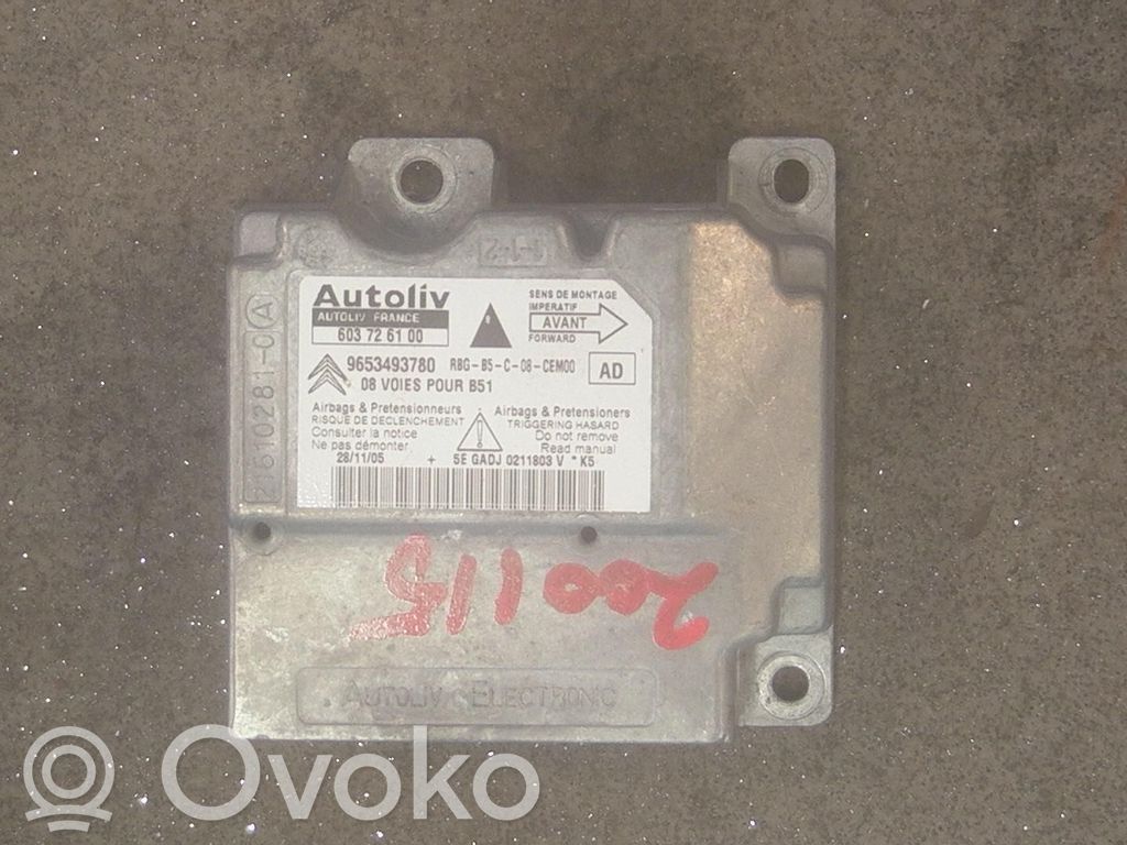 Citroen C4 I Airbag control unit/module 