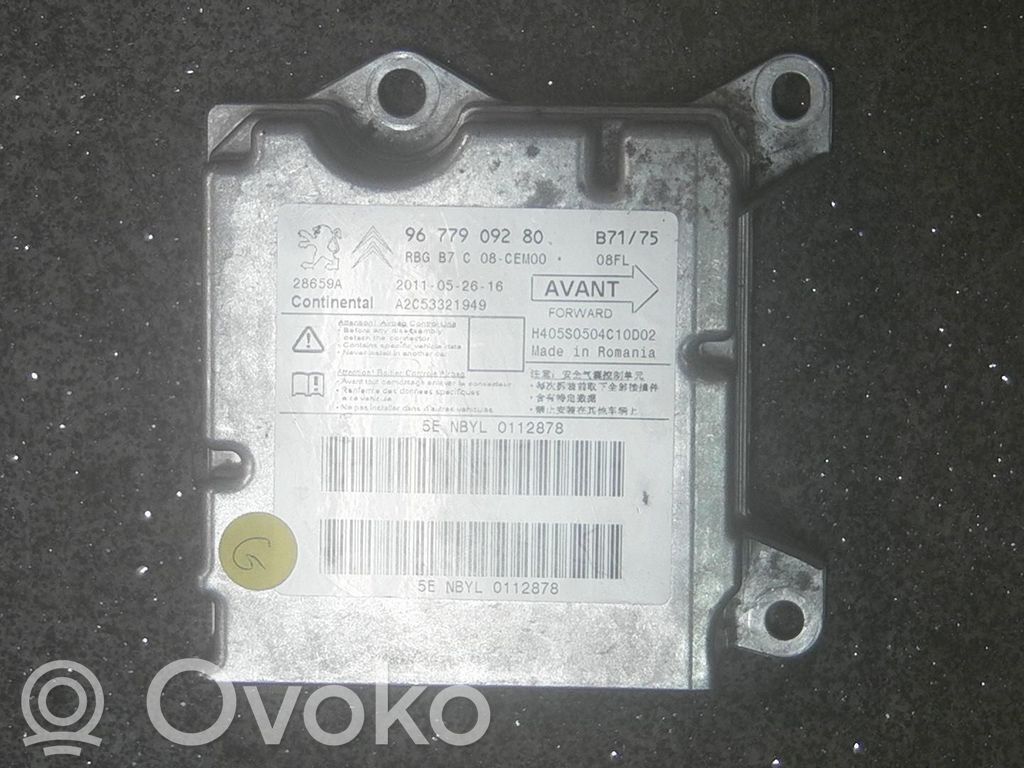 Citroen C4 II Airbag control unit/module 