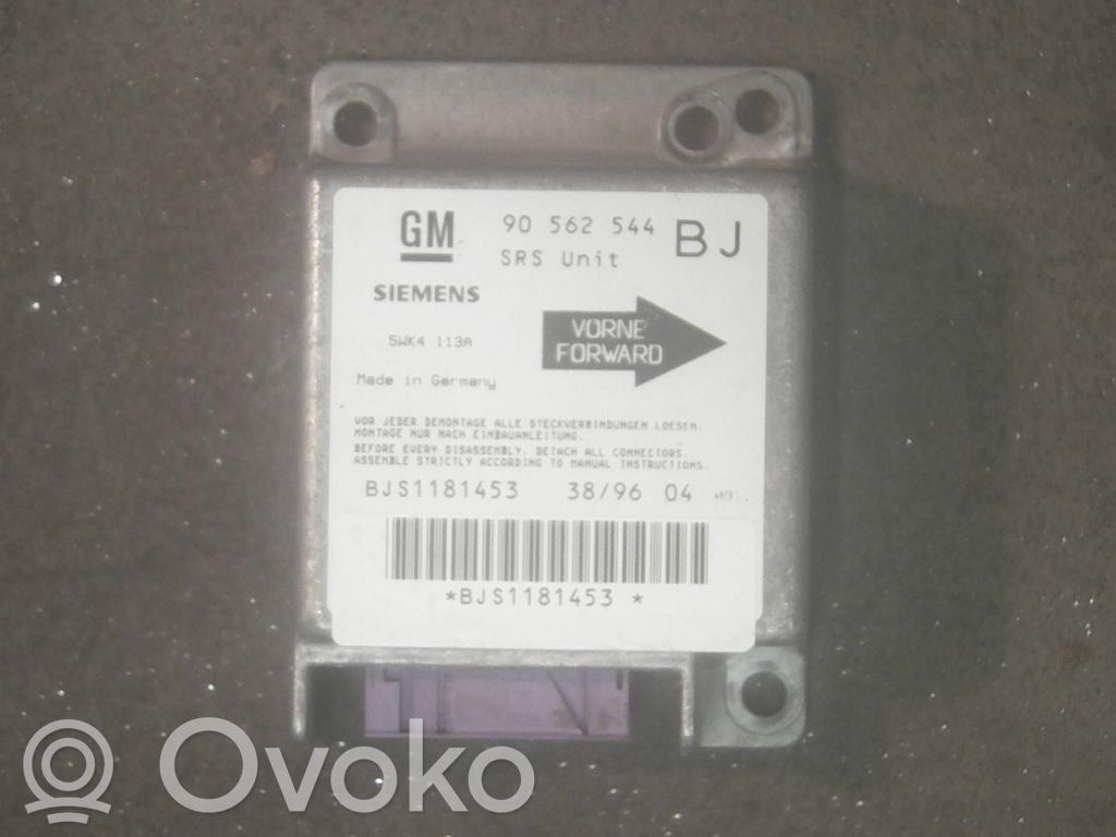 Opel Astra F Module de contrôle airbag