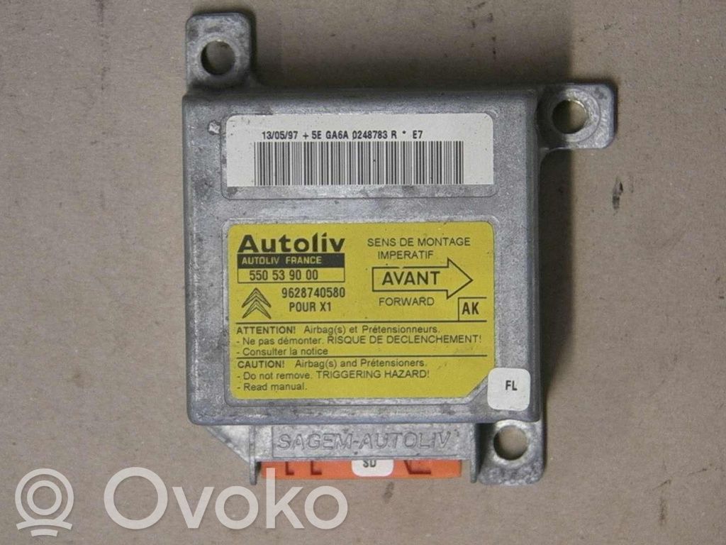 Citroen Xantia Module de contrôle airbag 