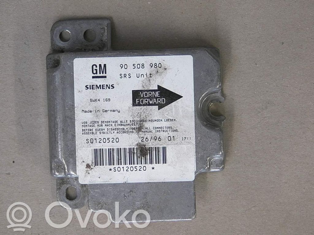 Module de contrôle airbag   90508980