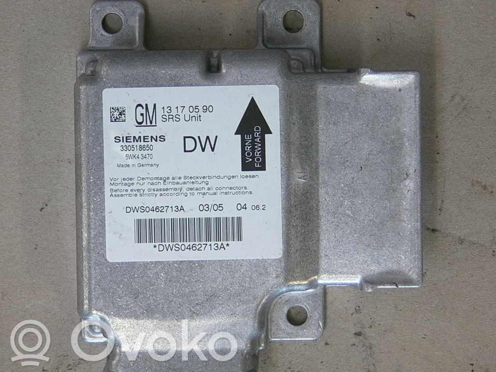 Opel Vectra C Unitate/modul de comandă airbaguri 