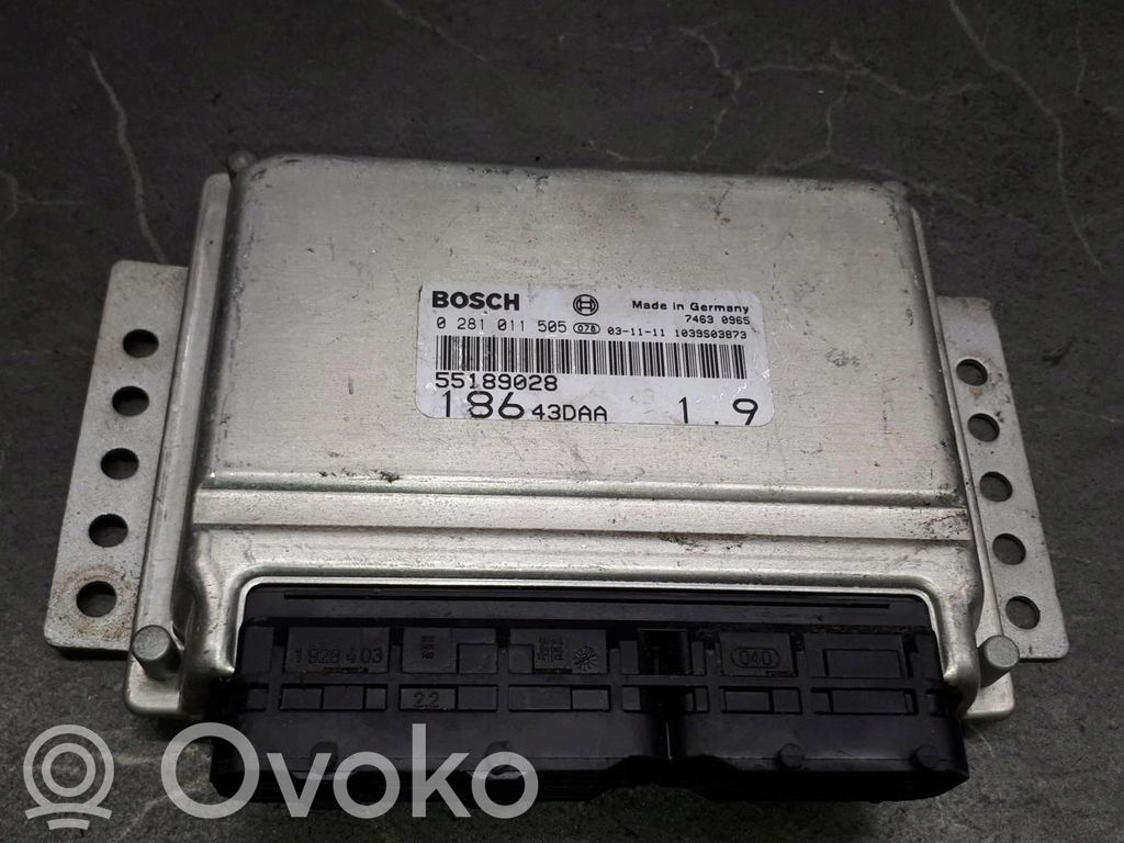 Fiat Multipla Engine control unit/module ECU 