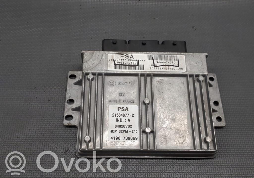 Engine control unit/module ECU   9655212680