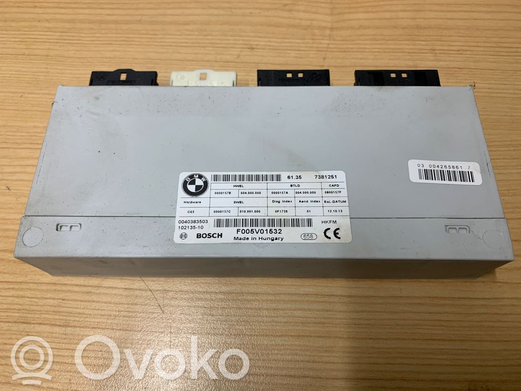 Tailgate/trunk control unit/module   7381251
