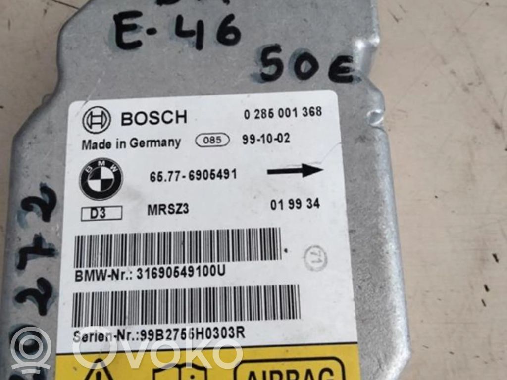 Module de contrôle airbag   65776905491,CENTRALITAAIRBAG