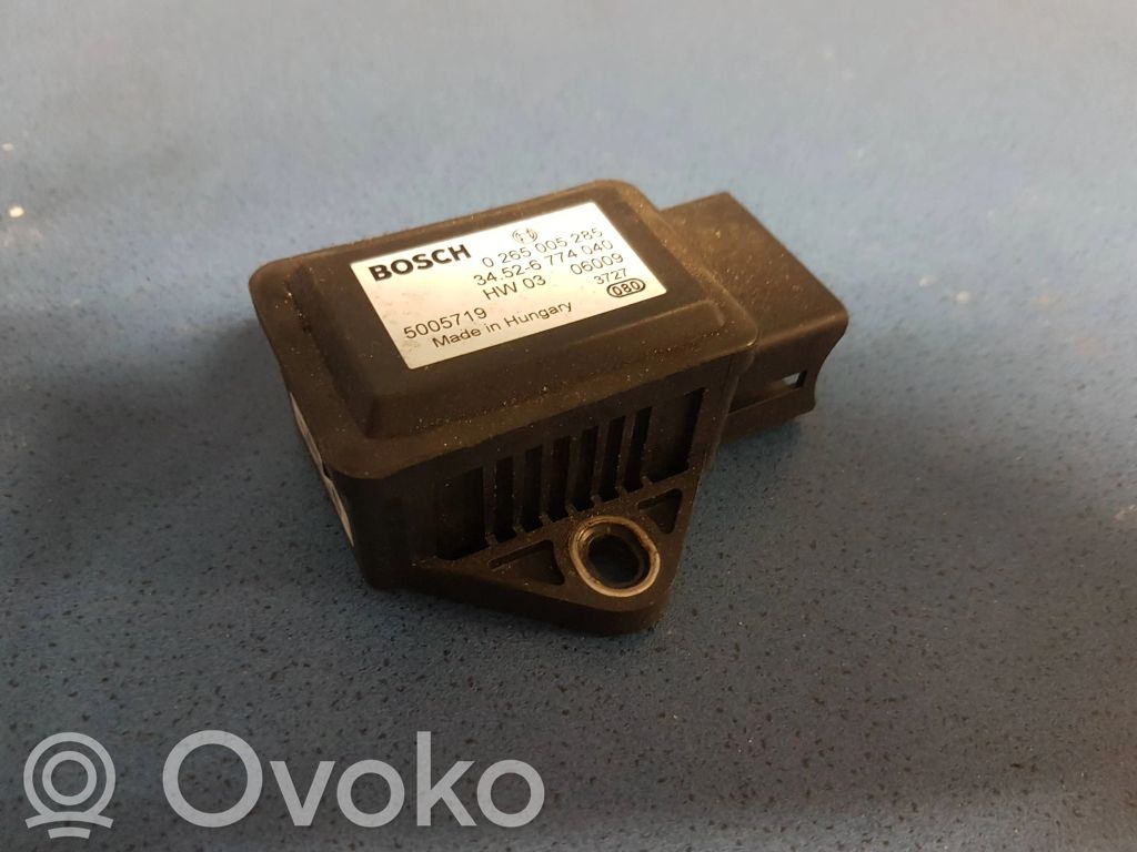 BMW 7 E65 E66 ESP acceleration yaw rate sensor 