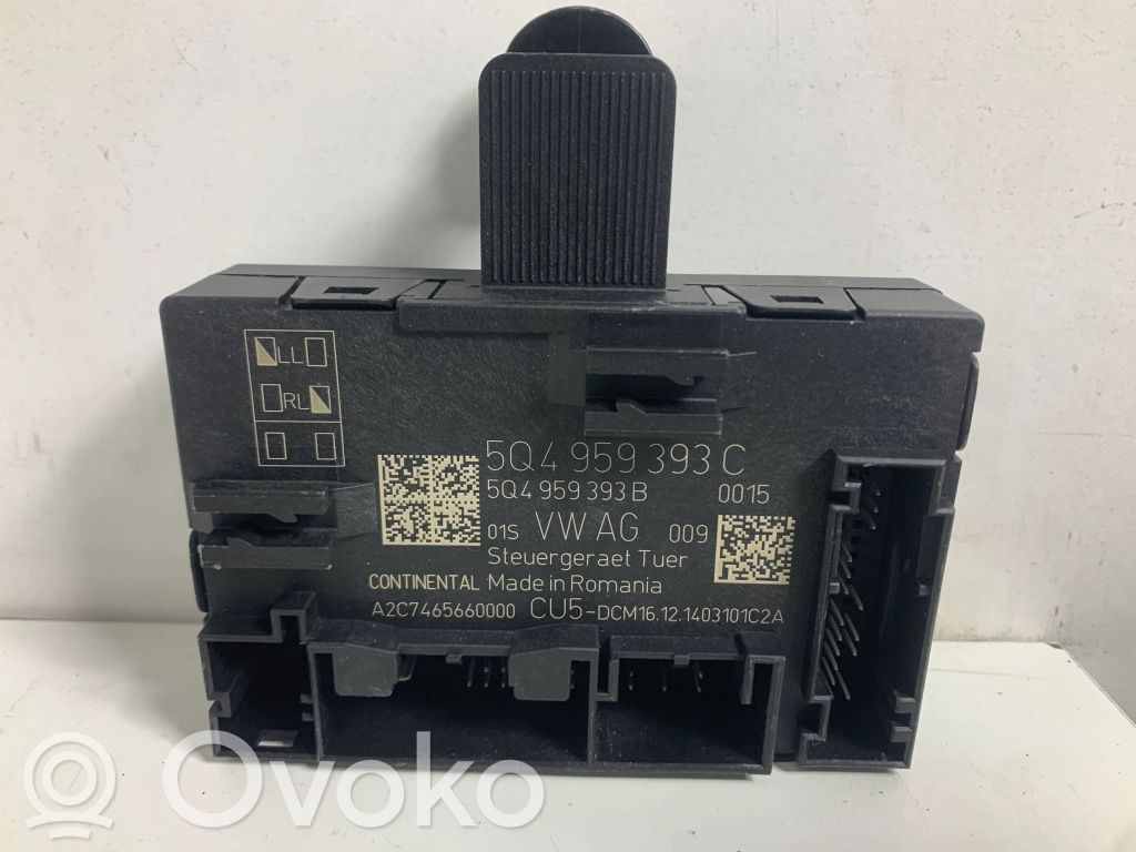 Volkswagen Golf VII Unité de commande module de porte 