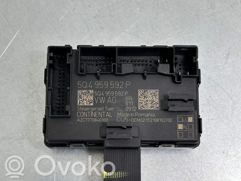 Skoda Kodiaq Door control unit/module 