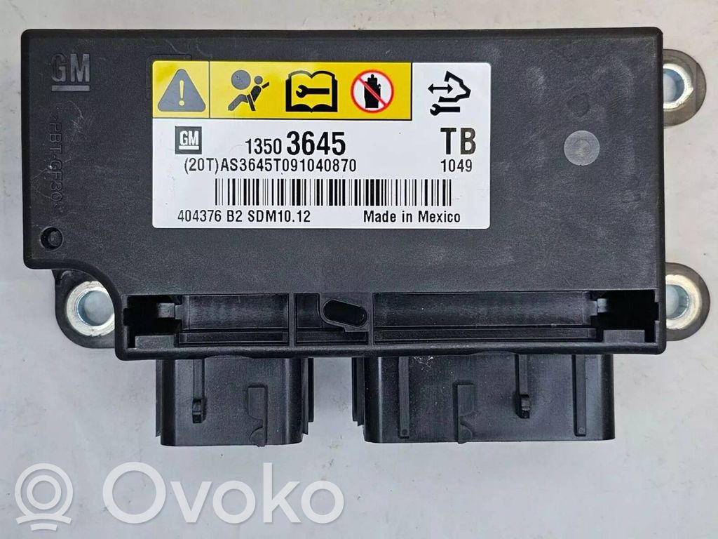 Opel Insignia A Airbag control unit/module 