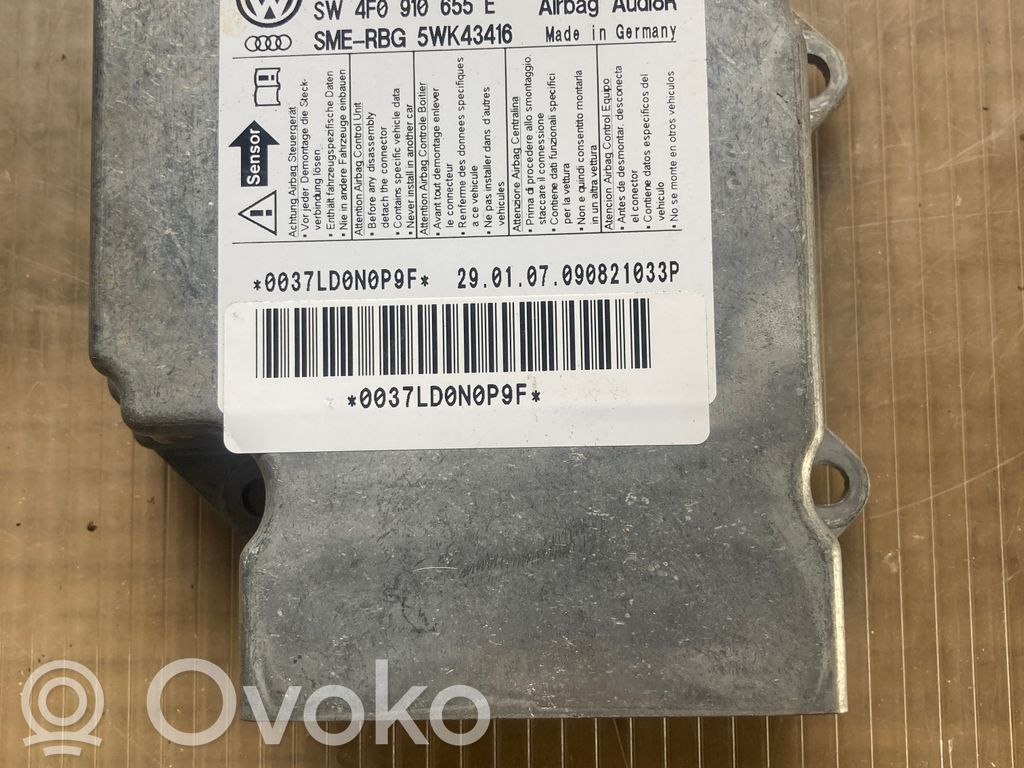 Airbag control unit/module   4F0959655B,4F0910655E,5WK43416,09H30S0280