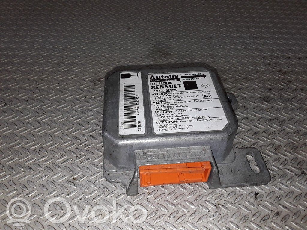 Renault Scenic I Unidad de control/módulo del Airbag 
