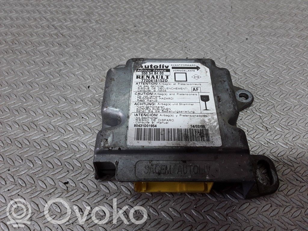 Renault Megane I Airbag control unit/module 