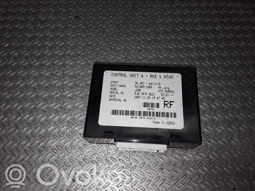 Chevrolet Nubira Other control units/modules 