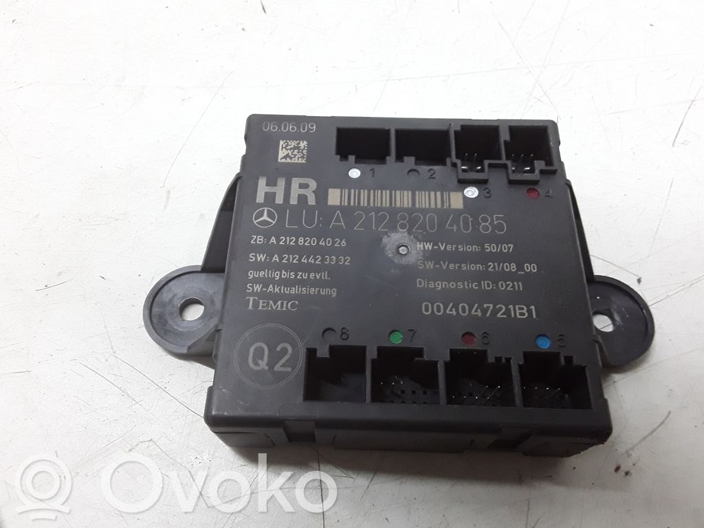 Centralina/modulo portiere   A2128204085