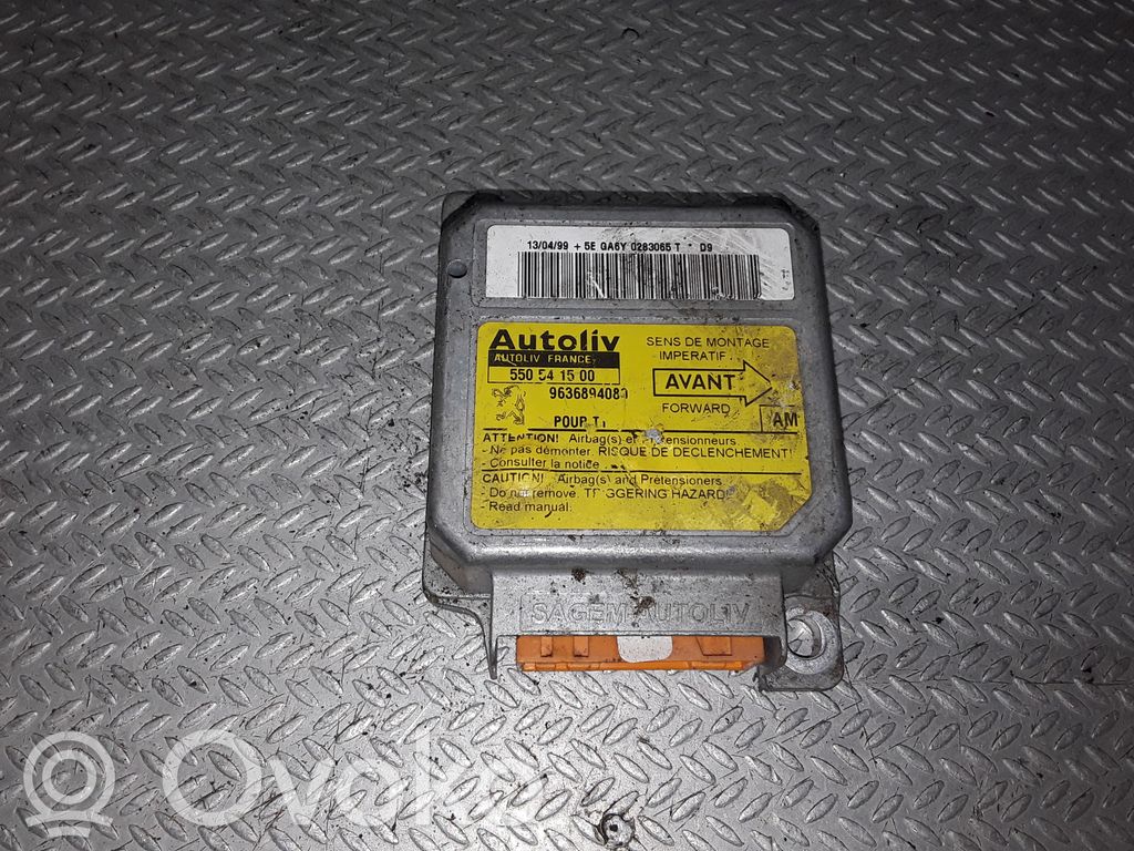 Peugeot 206 Unidad de control/módulo del Airbag 
