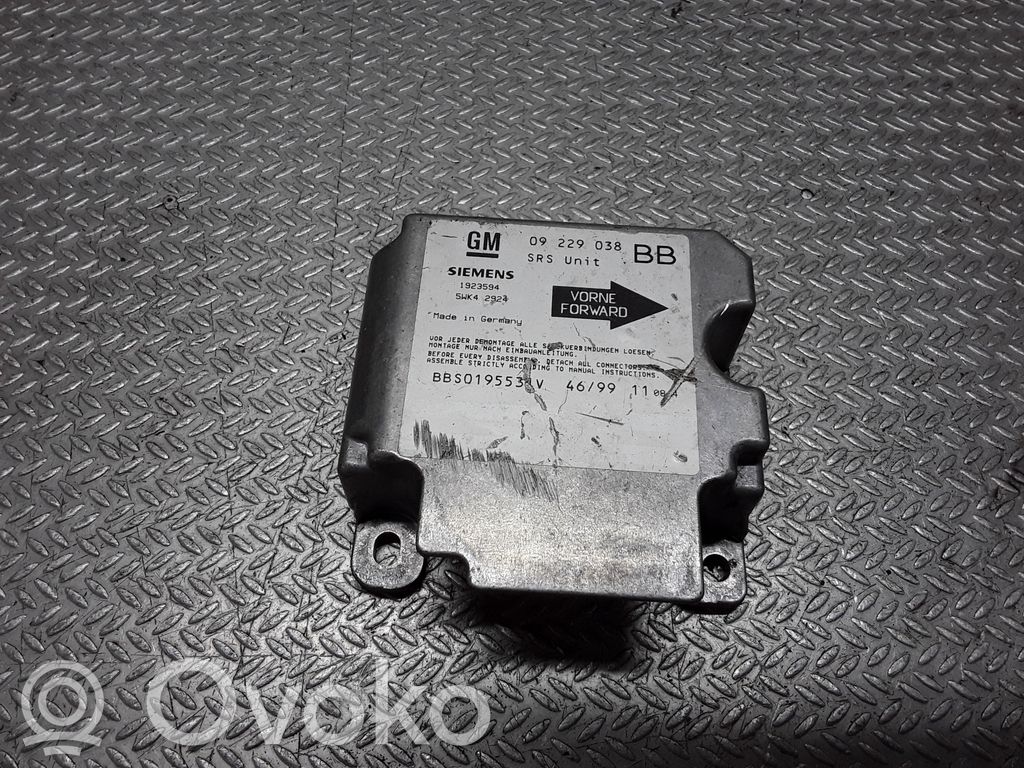 Opel Corsa B Unidad de control/módulo del Airbag 