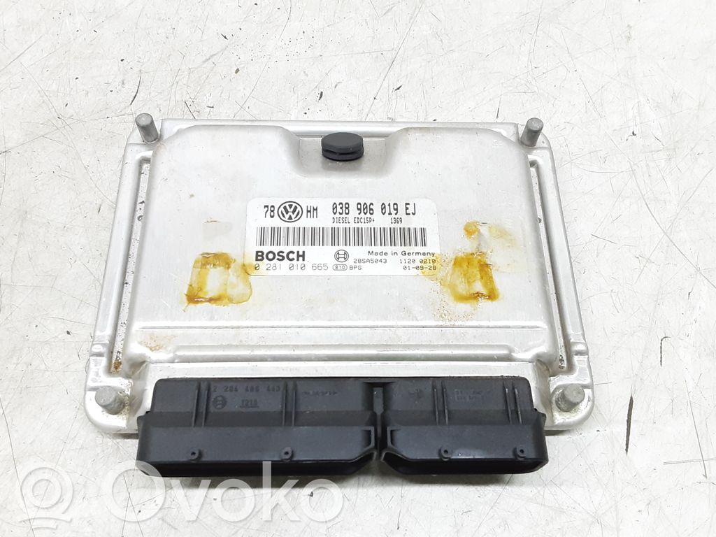 Sterownik / Moduł ECU   038906019EJ,0281010665