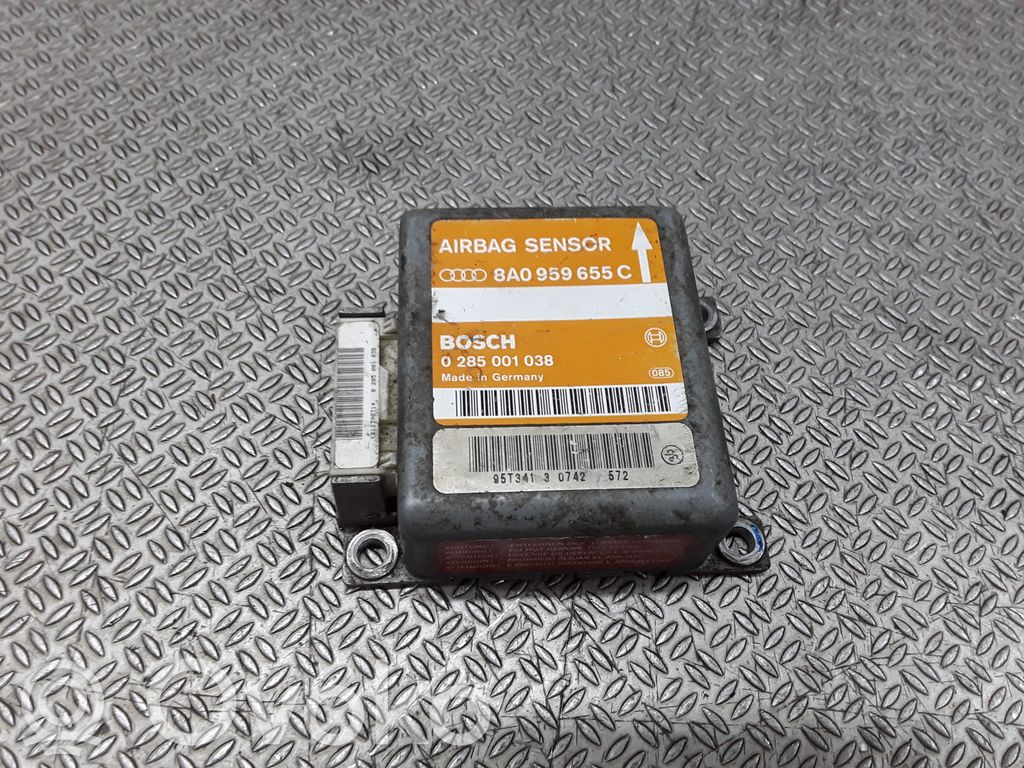 Unitate/modul de comandă airbaguri   8A0959655C,0285001038