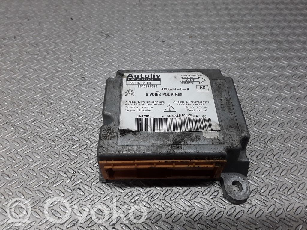 Unidad de control/módulo del Airbag   550893100,9640822580