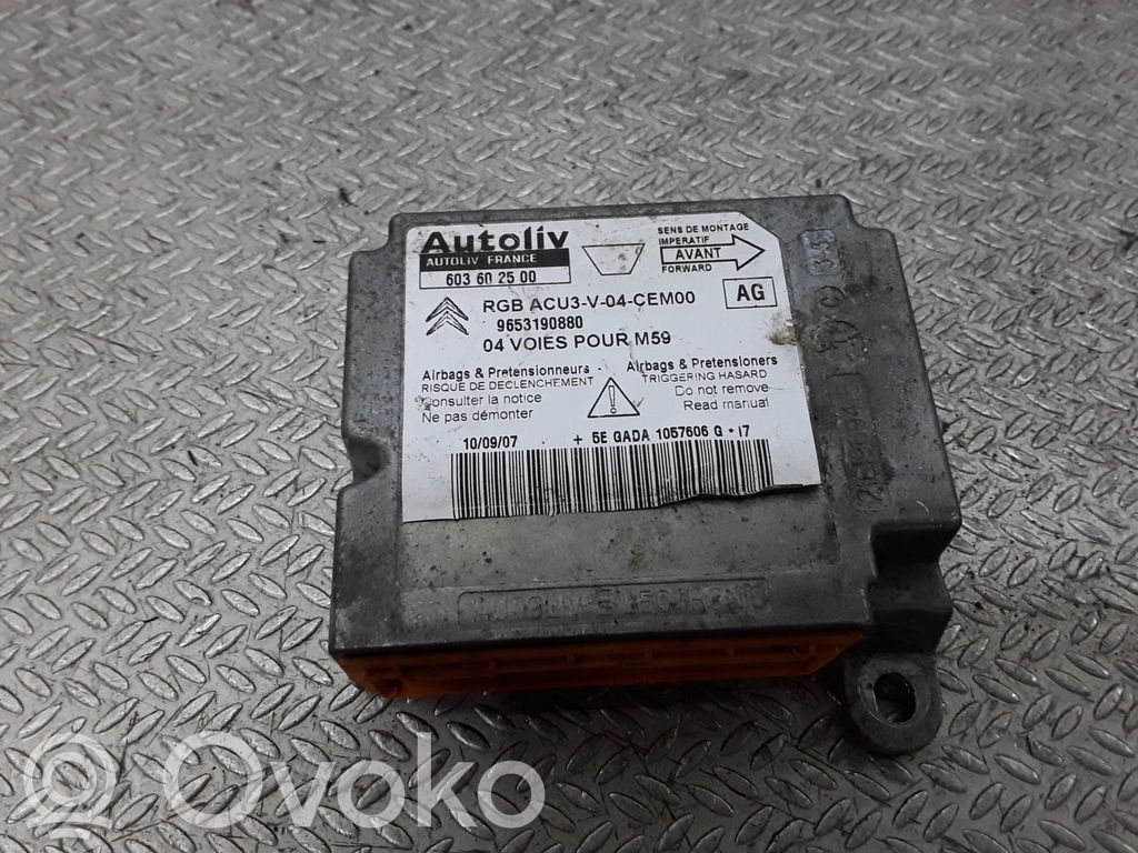 Peugeot Partner Airbag control unit/module 