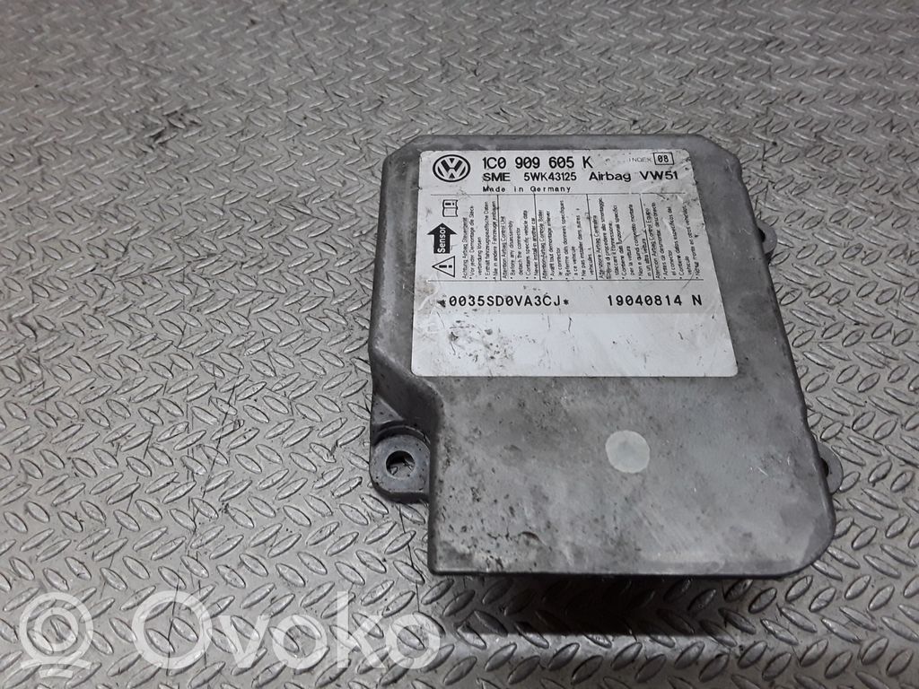Sterownik / Moduł Airbag   1C0909605K,5WK443125