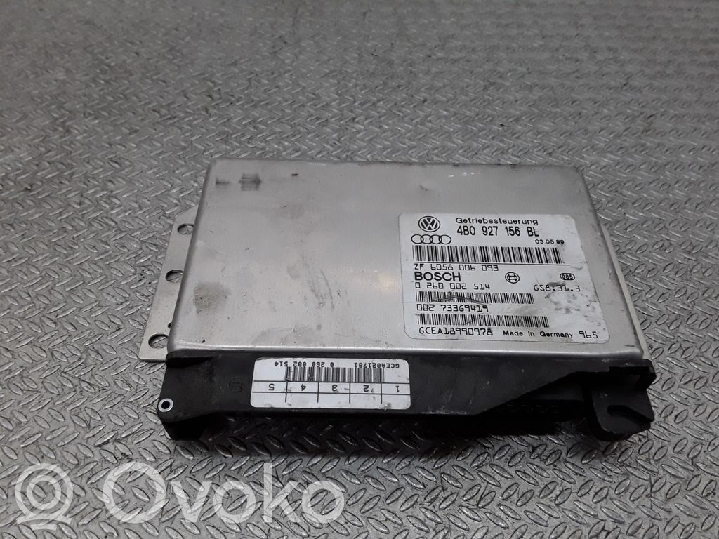 Unidad de control/módulo de la caja de cambios   4B0927156BL,0260002514
