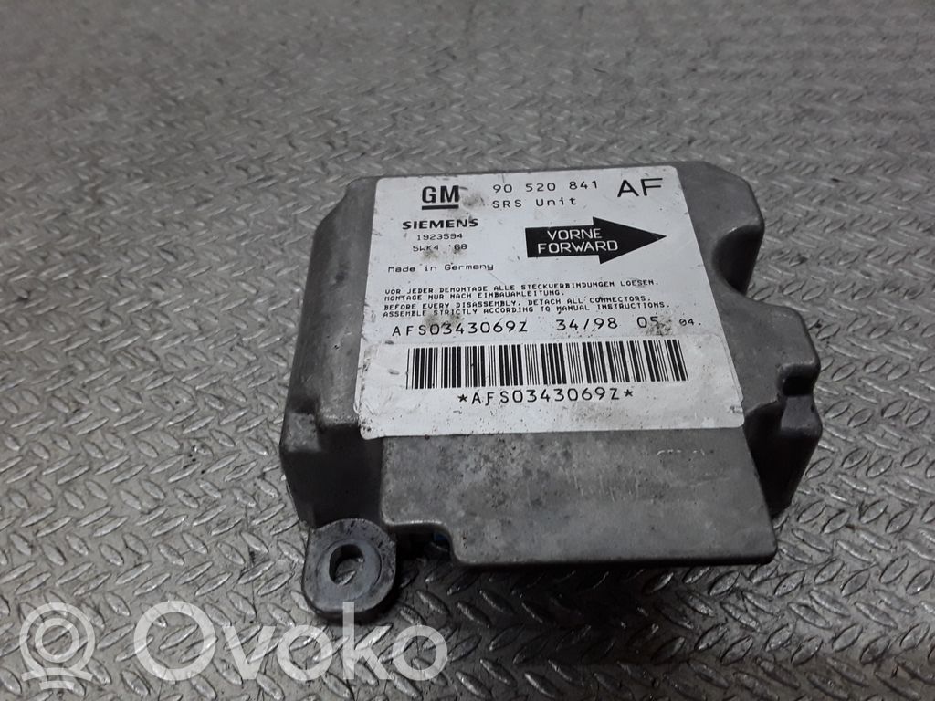 Opel Astra G Airbag control unit/module 