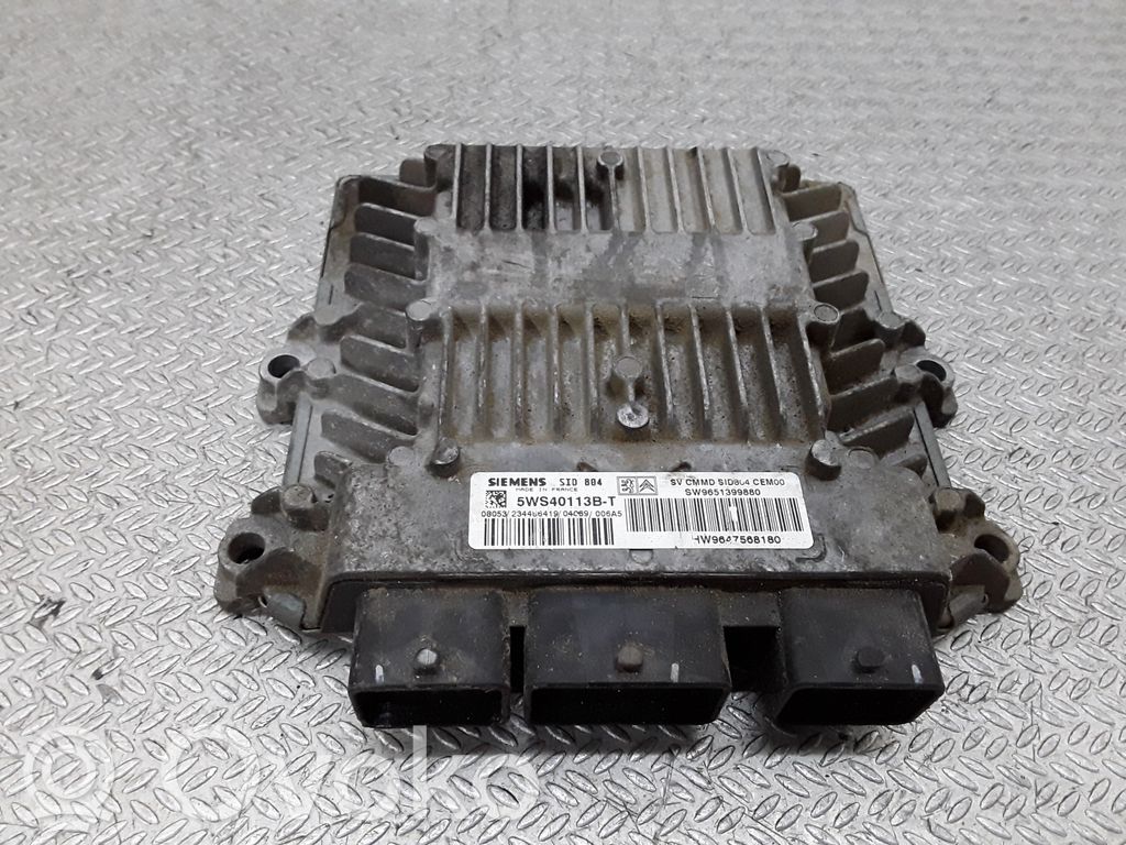 Engine control unit/module   5WS40113BT,SW9651388880