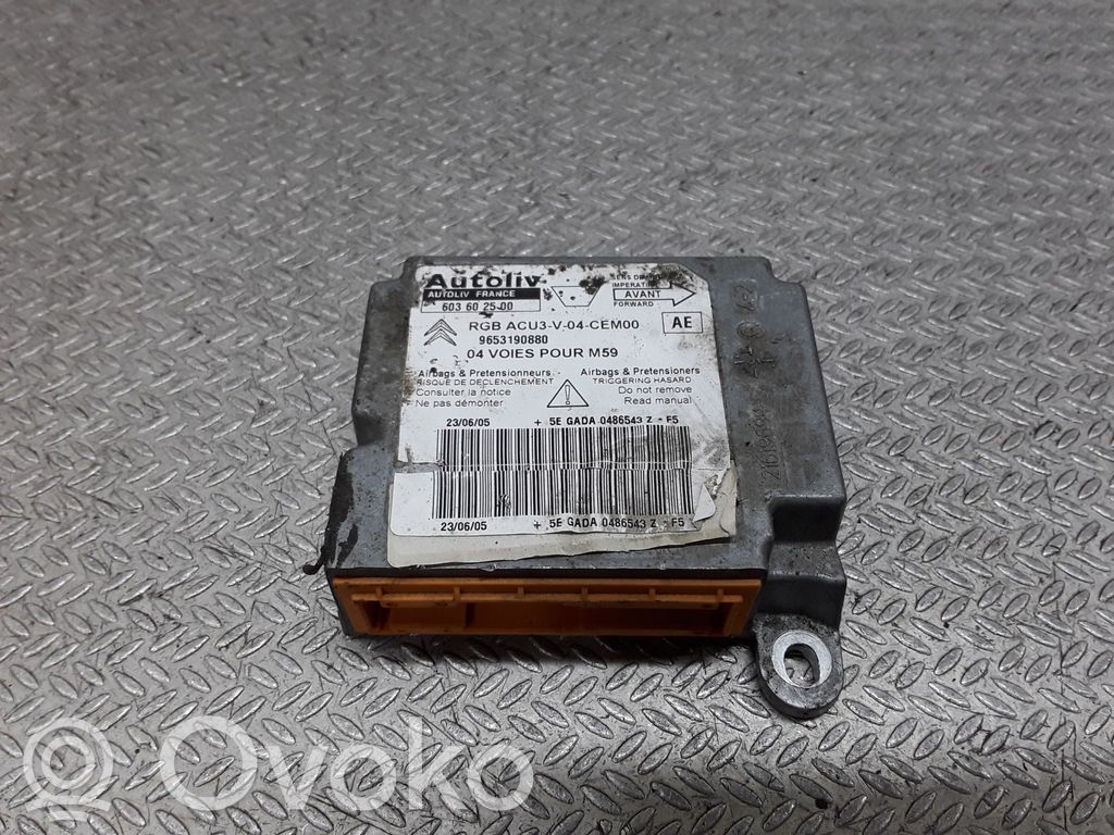 Peugeot Partner Airbag control unit/module 