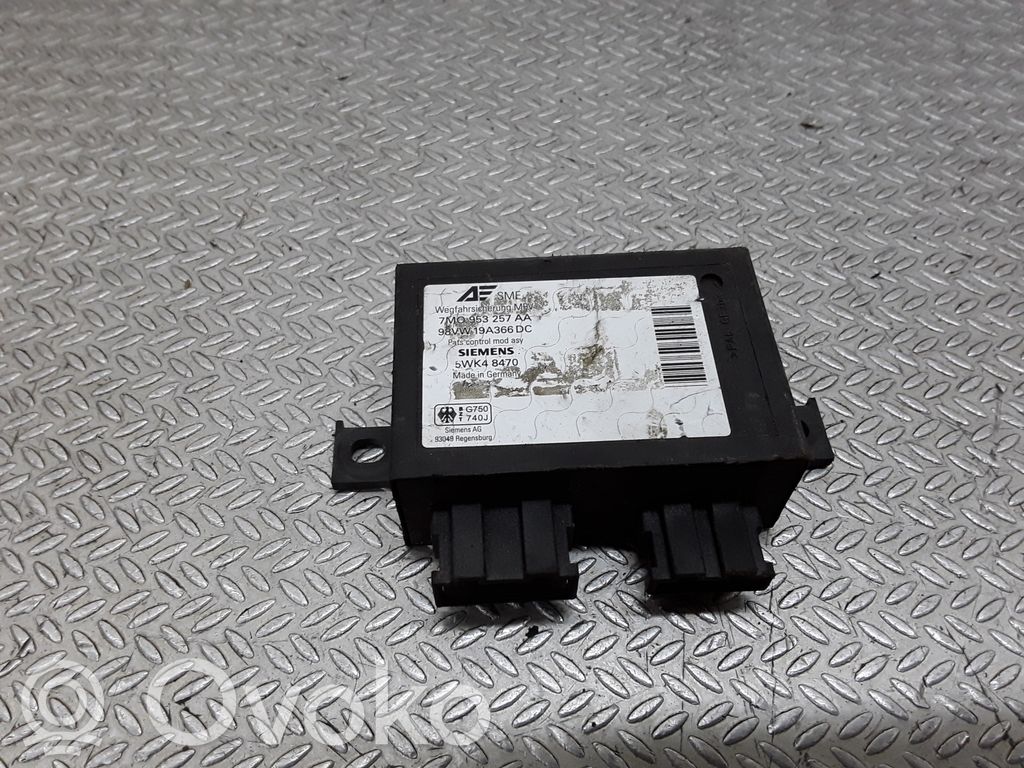 Unité de commande dispositif d'immobilisation   7M0953257AA,5WK48470
