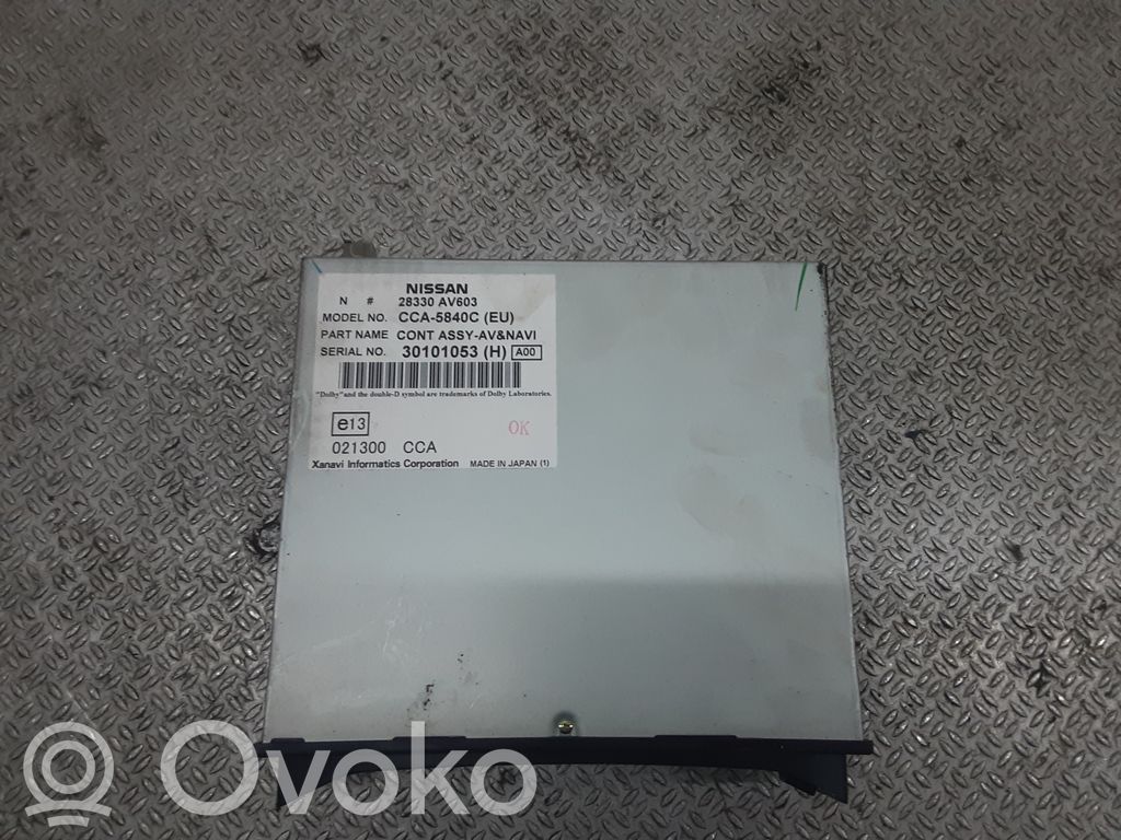 Navigation unit CD/DVD player   28330AV603