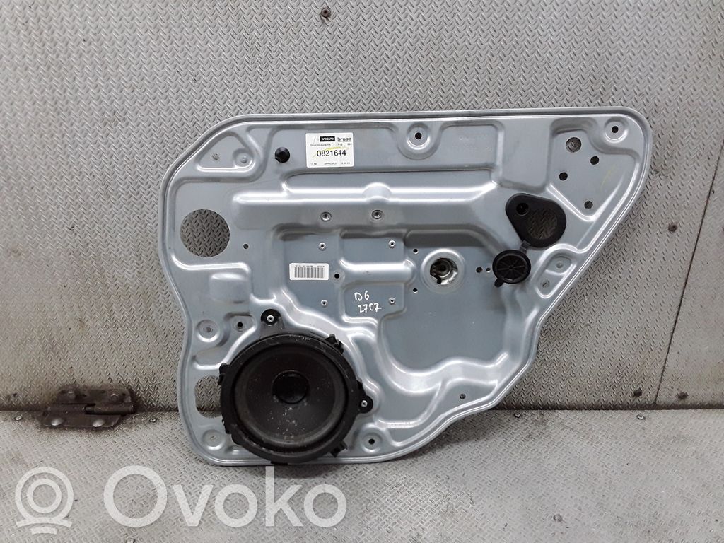 Volvo V50 Mechanizm podnoszenia szyby tylnej bez silnika 